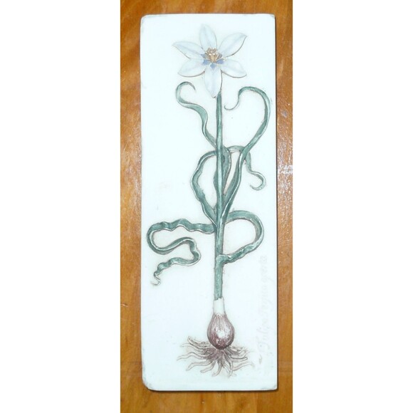 Lot 2 Tile Plaque from Ibis & Orchid Design Co - Tulip Flowers 2" x 6" - 3D Wall - Picture 7 of 7